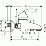 ��������� HANSGROHE A�or Azzur �� ����� (�������) (34400530)