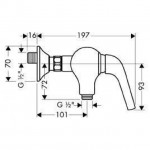 Axor Terrano - ��������� � ������� ������ (����) HANSGROHE (37600000)