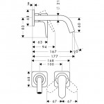 Axor Citterio M ��������� ��� ��������, ������������ (34113000)